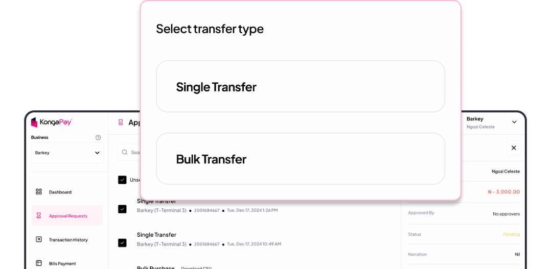 Single & Bulk Transfers